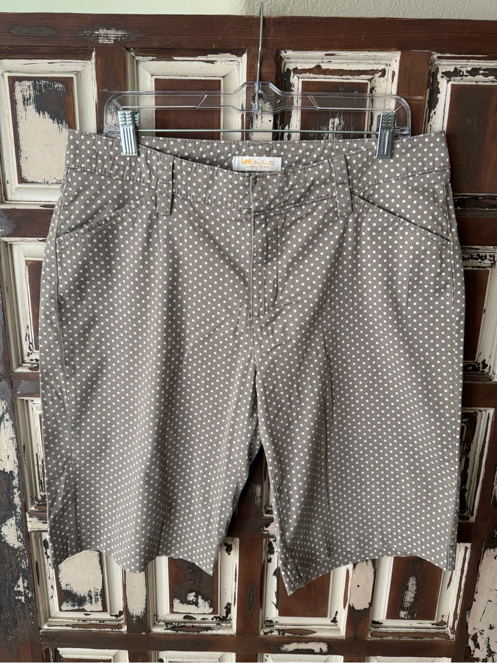 Lee One True Fit Polka Dot Bermuda Chino Shorts - Size 14